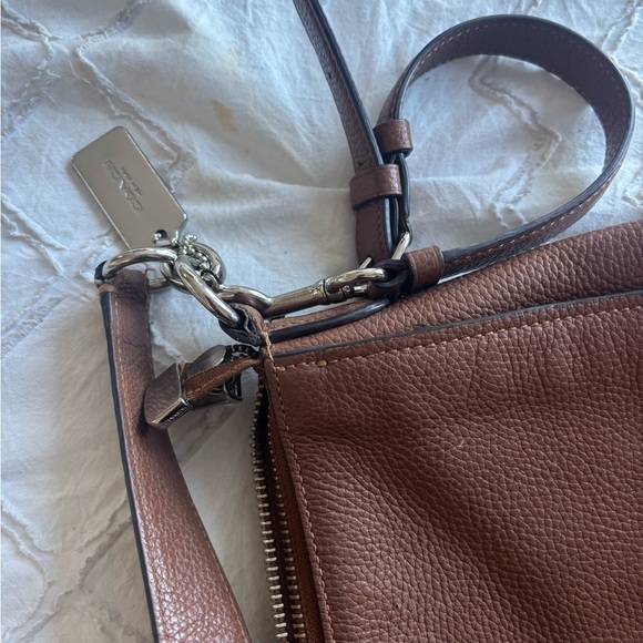 Coach Pebble Leather Crossbody in Warm Chestnut - Picture 4 of 9